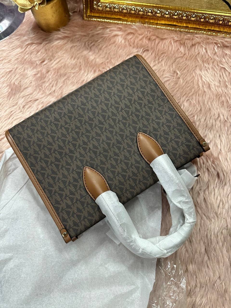 ORIG & IMPORTED MK Mirella Small Logo Crossbody Bag Brown