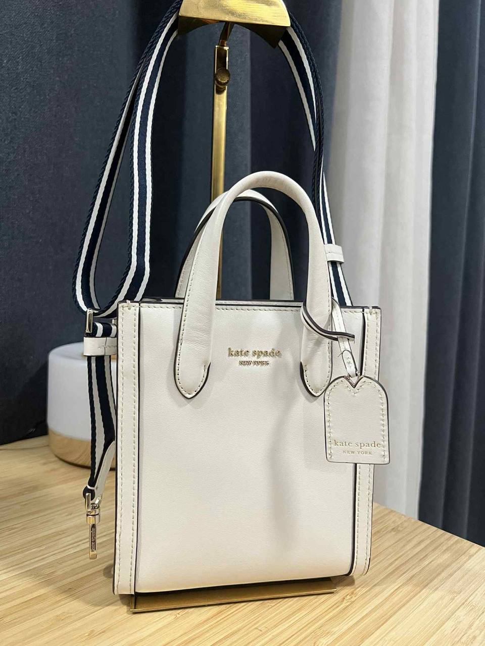 AUTHENTIC/ORIGINAL Preloved KS Retail Manhattan Mini Tote Bag Optic White
