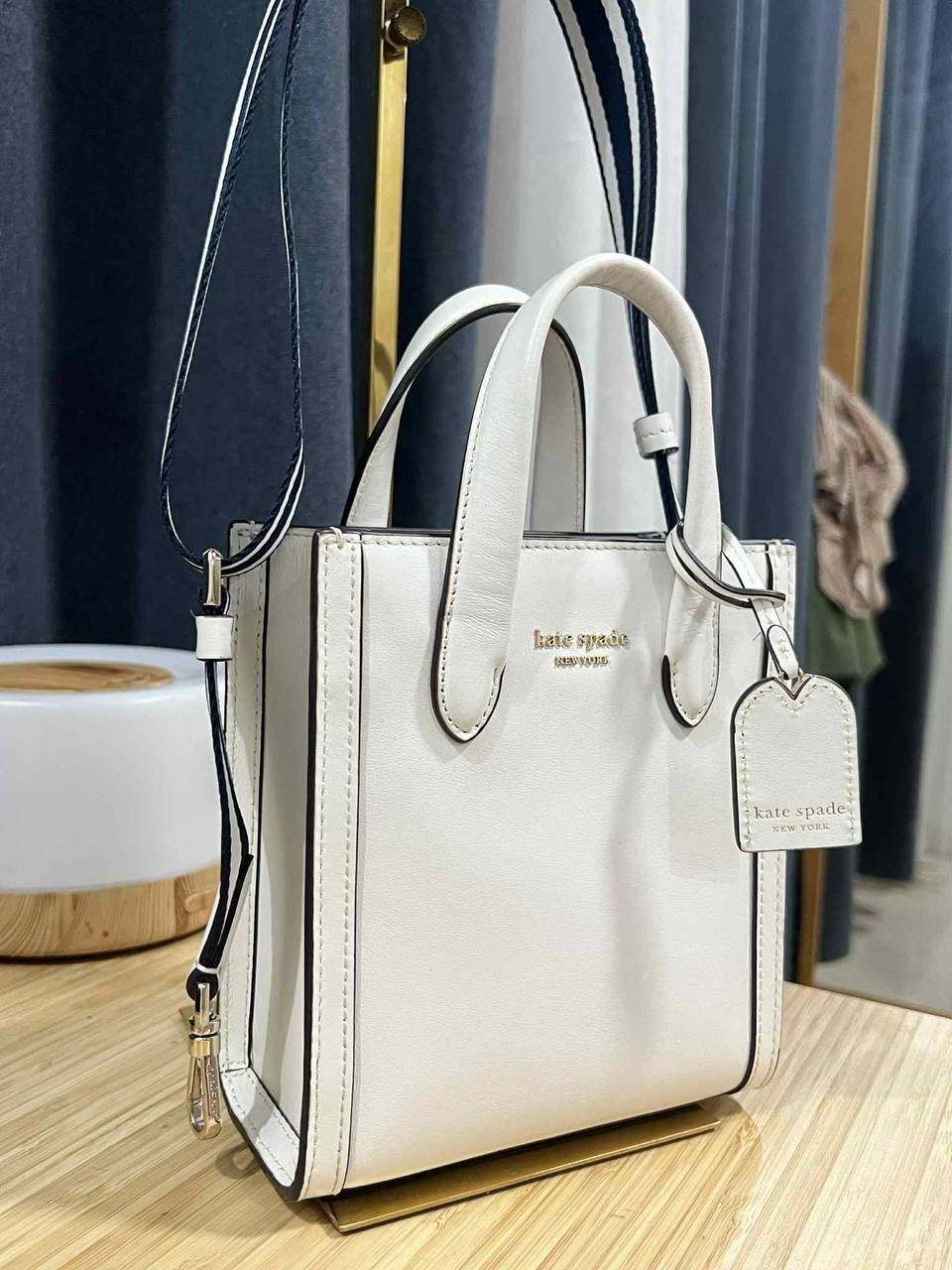 AUTHENTIC/ORIGINAL Preloved KS Retail Manhattan Mini Tote Bag Optic White