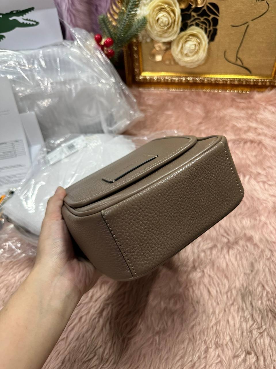 AUTHENTIC/ORIGINAL COACH Lucas Crossbody Flap Bag Brown