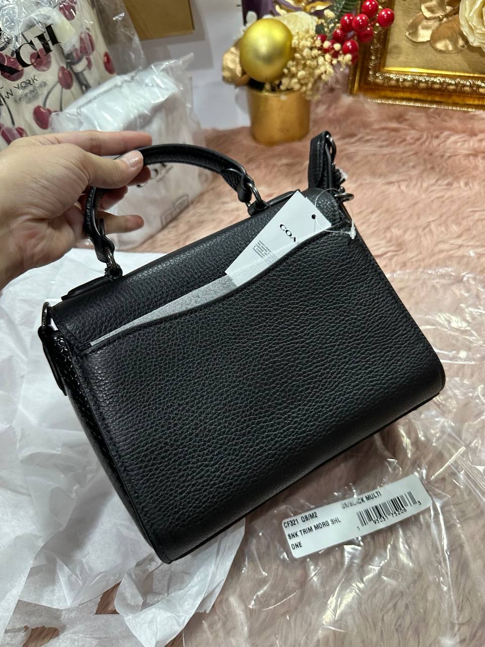 AUTHENTIC/ORIGINAL COACH Morgan Top Handle Satchel Bag Black