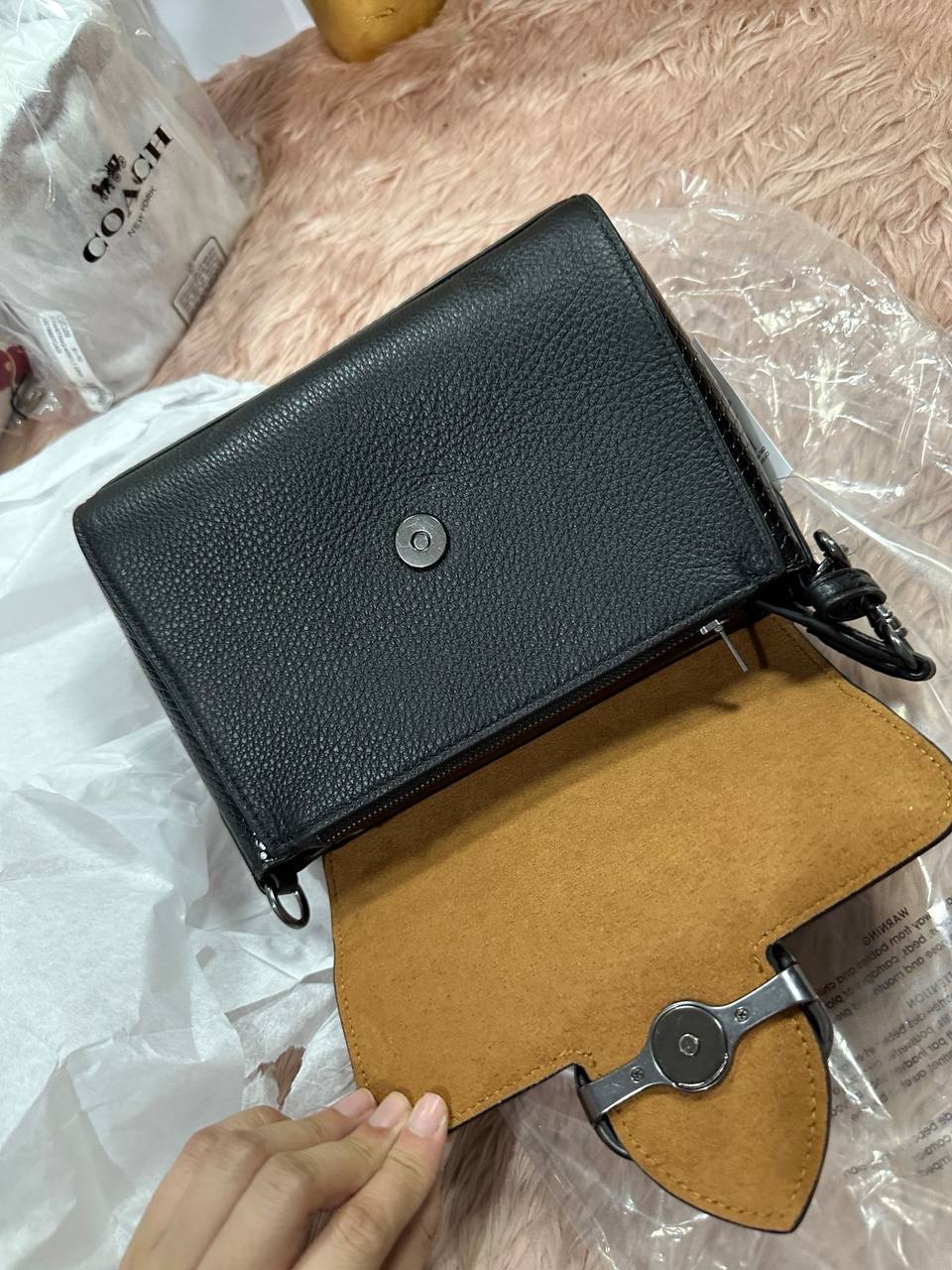 AUTHENTIC/ORIGINAL COACH Morgan Top Handle Satchel Bag Black