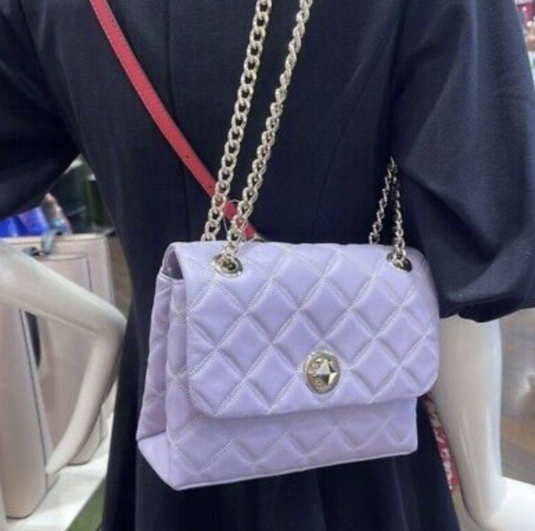 ORIG & IMPORTED KS Natalia Small Flap Crossbody Bag Purple
