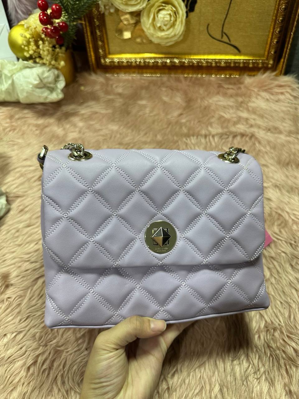 ORIG & IMPORTED KS Natalia Small Flap Crossbody Bag Purple