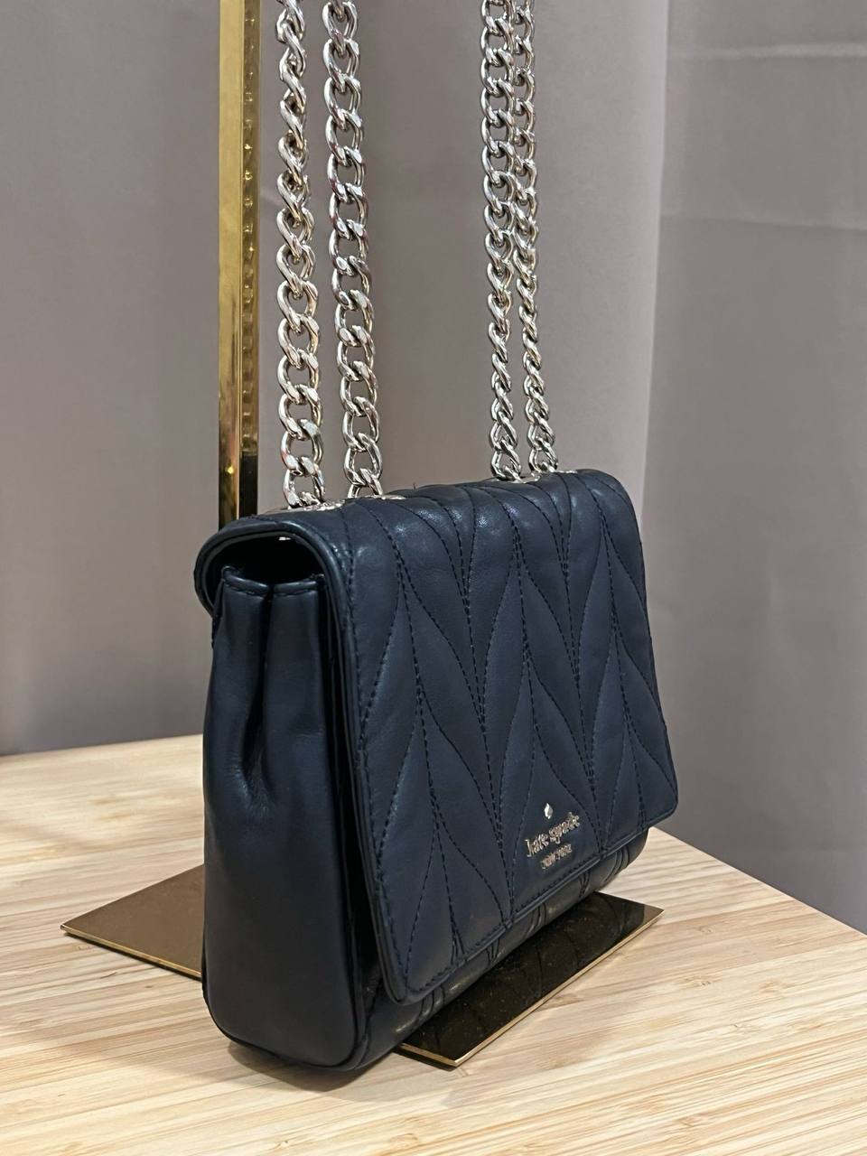 ORIG Preloved Kate Spade KS Briar Lane Quilted Mini Emelyn Crossbody Black Bag