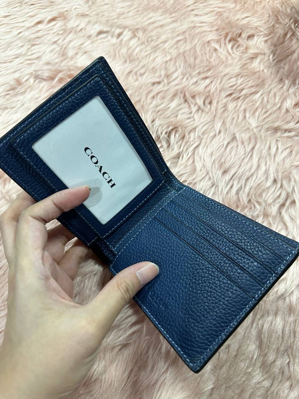 ORIG & IMPORTED COACH 3 In 1 Compact Men Wallet Blue