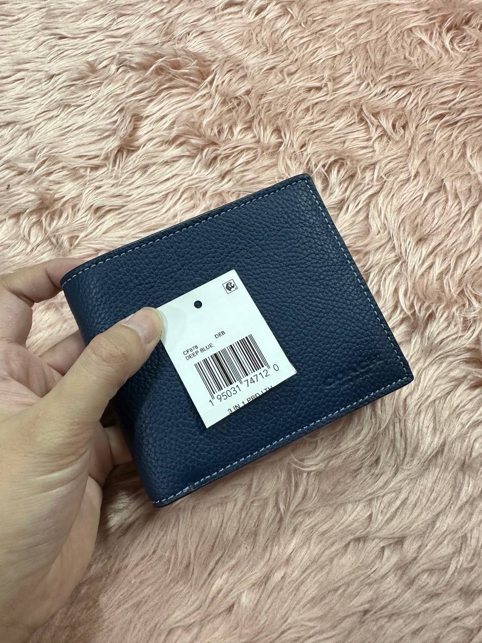 ORIG & IMPORTED COACH 3 In 1 Compact Men Wallet Blue