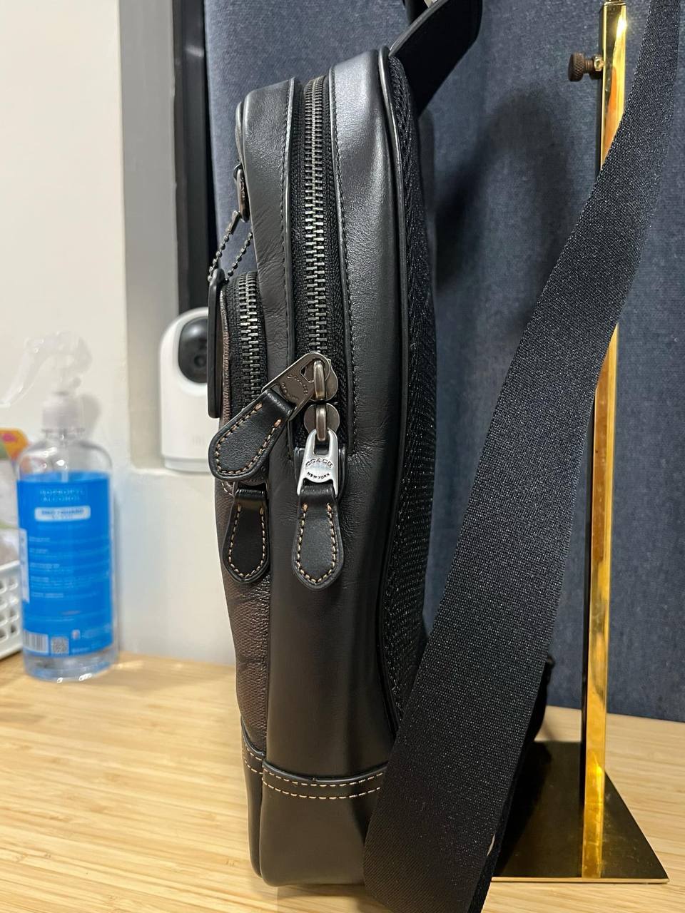 ORIG Preloved Coach Graham Pack In Blocked Brown Men Bag