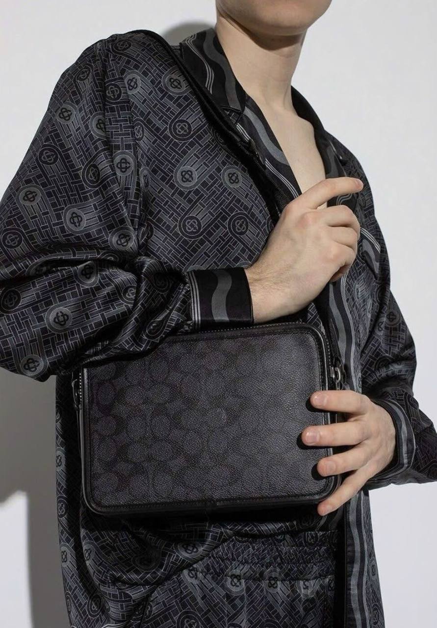 ORIG Preloved Coach Retail Charter 24 Crossbody Black Men Bag