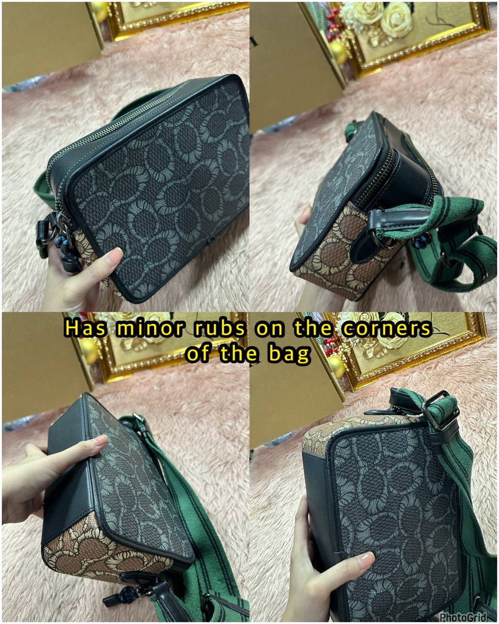 ORIG Preloved Coach X Michael B. Jordan Charter Crossbody Men Bag 24 Black