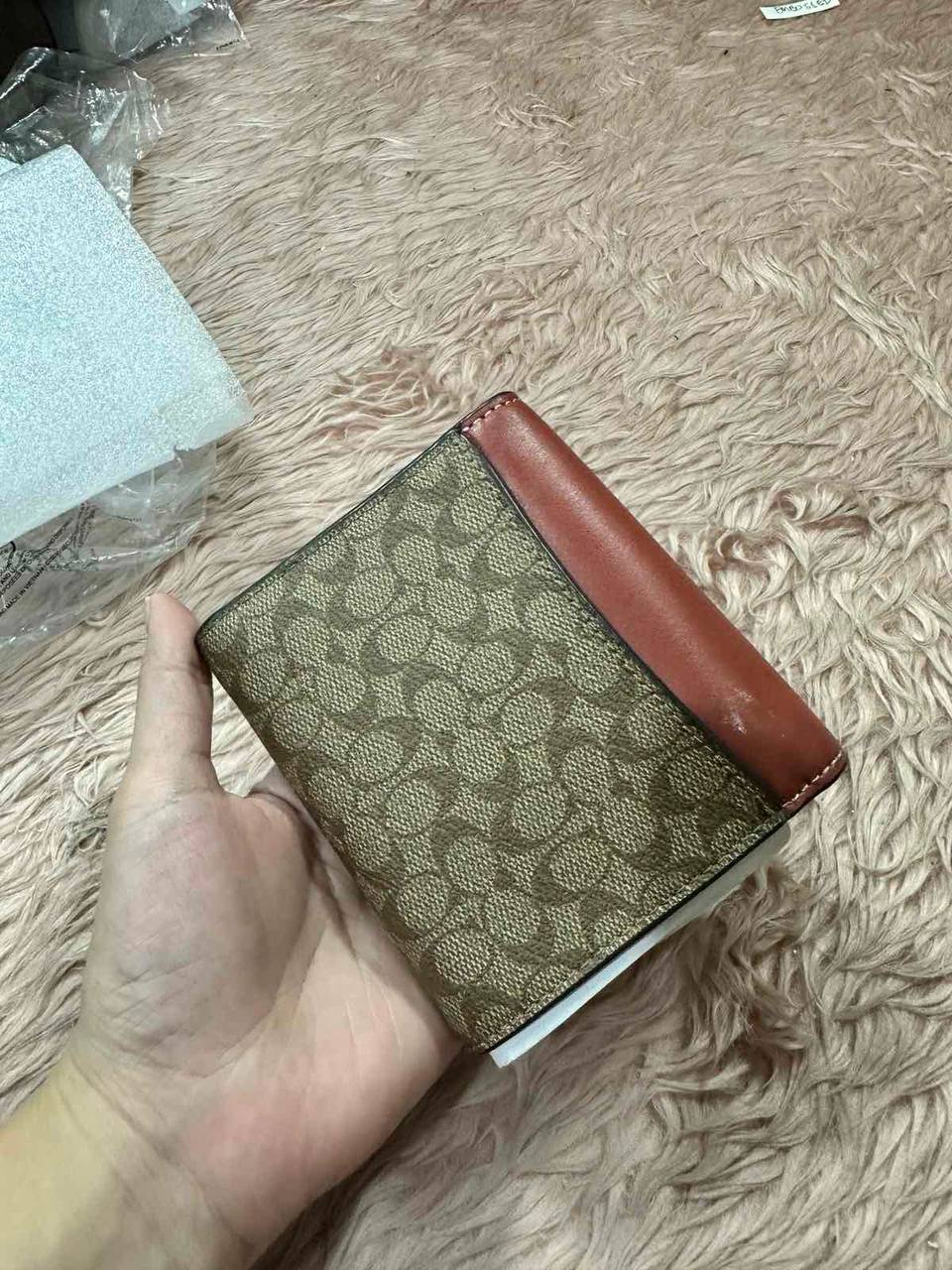 ORIG & IMPORTED COACH NEW Small Trifold Card Wallet