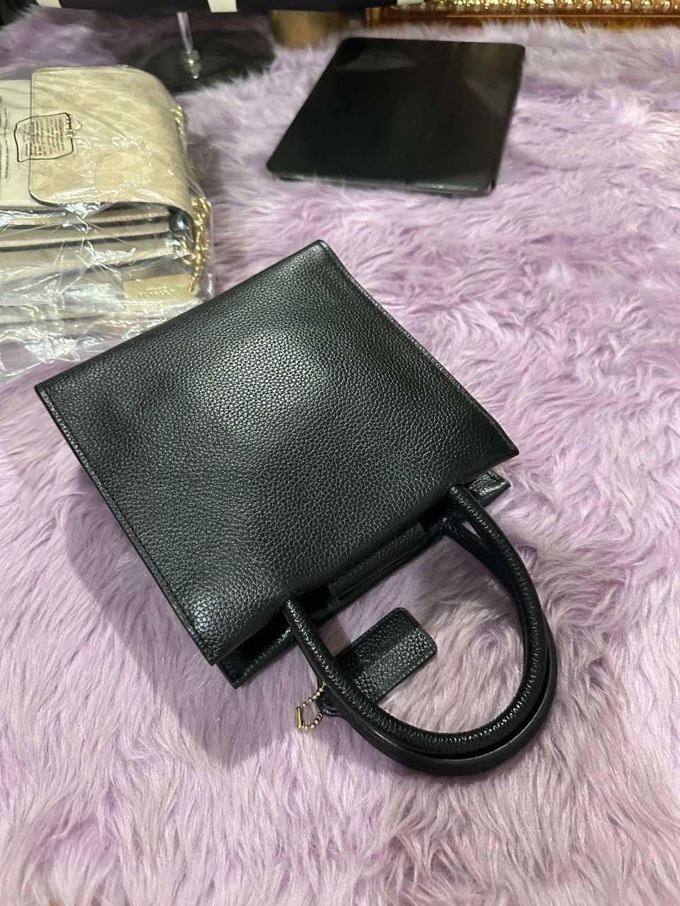 ORIG Preloved RARE Coach Mini Cally Small Black Bag