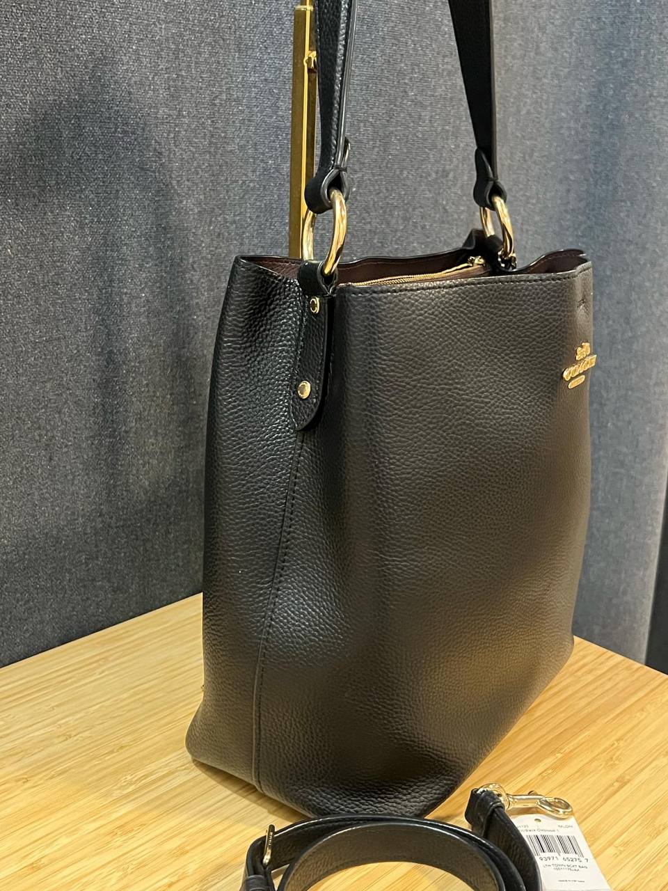 ORIG Preloved Coach Small Town Bucket Black Bag