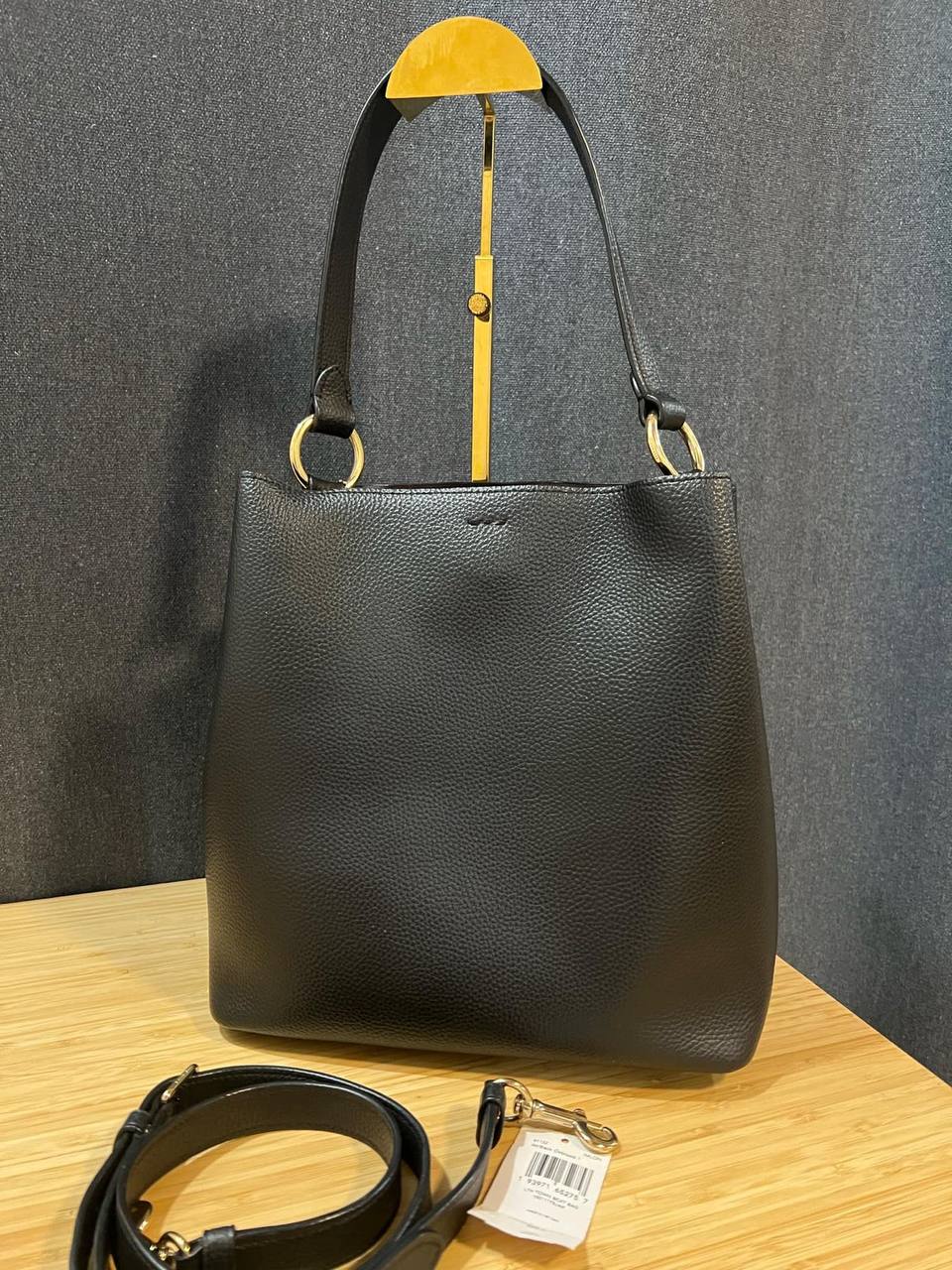 ORIG Preloved Coach Small Town Bucket Black Bag