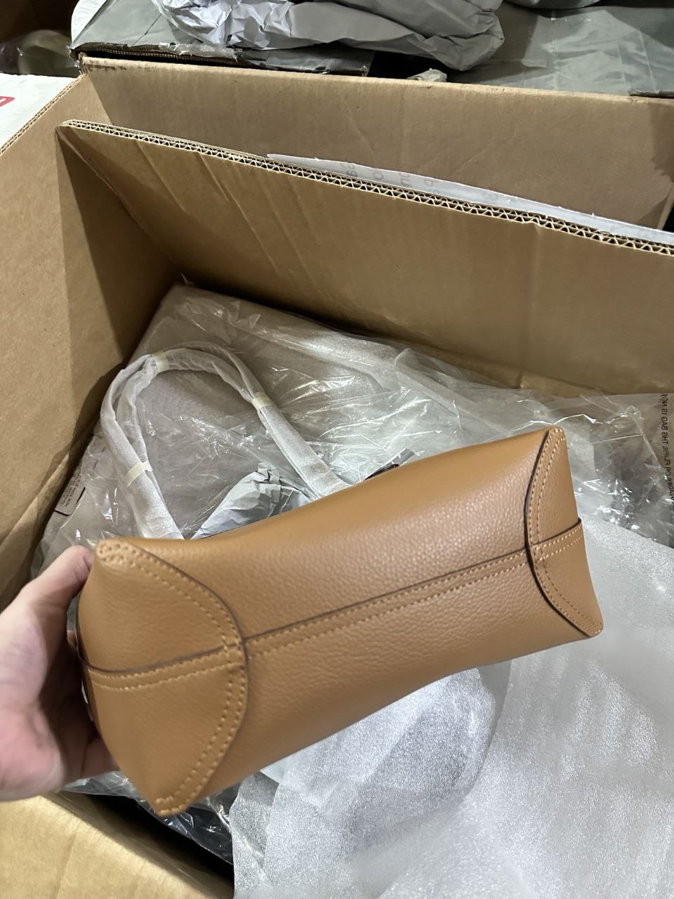 ORIG & IMPORTED COACH Small City Tote Bag Saddle Brown
