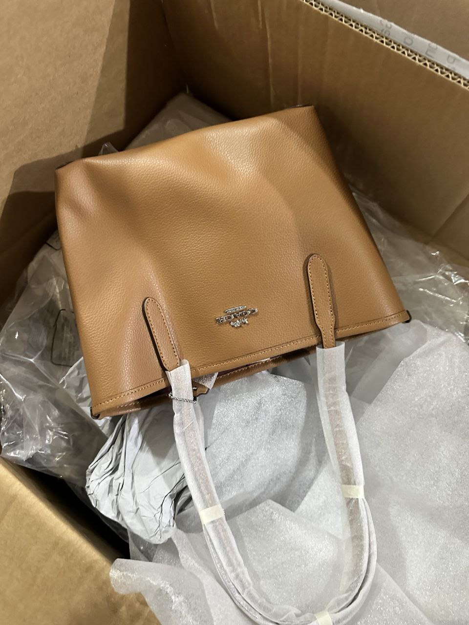 ORIG & IMPORTED COACH Small City Tote Bag Saddle Brown