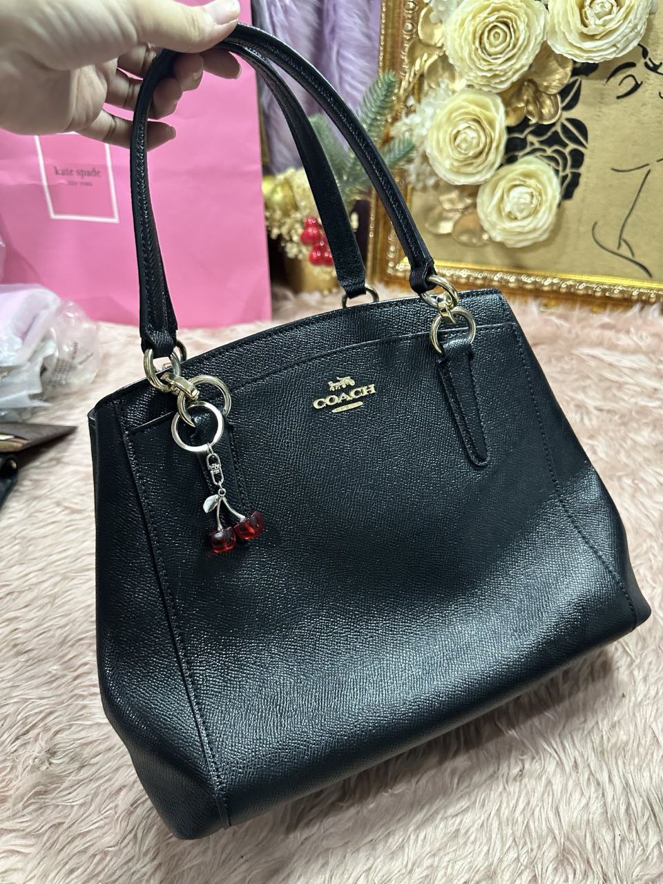 ORIG Preloved Coach Minetta Crossbody Black Bag