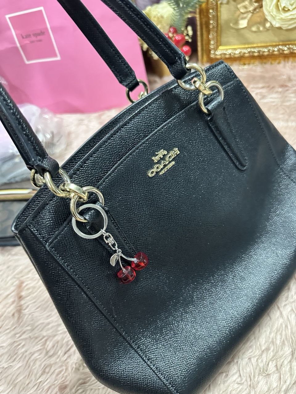 ORIG Preloved Coach Minetta Crossbody Black Bag