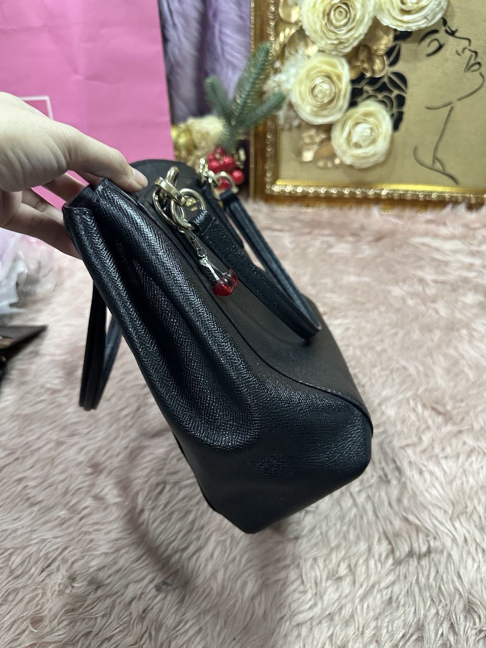 ORIG Preloved Coach Minetta Crossbody Black Bag