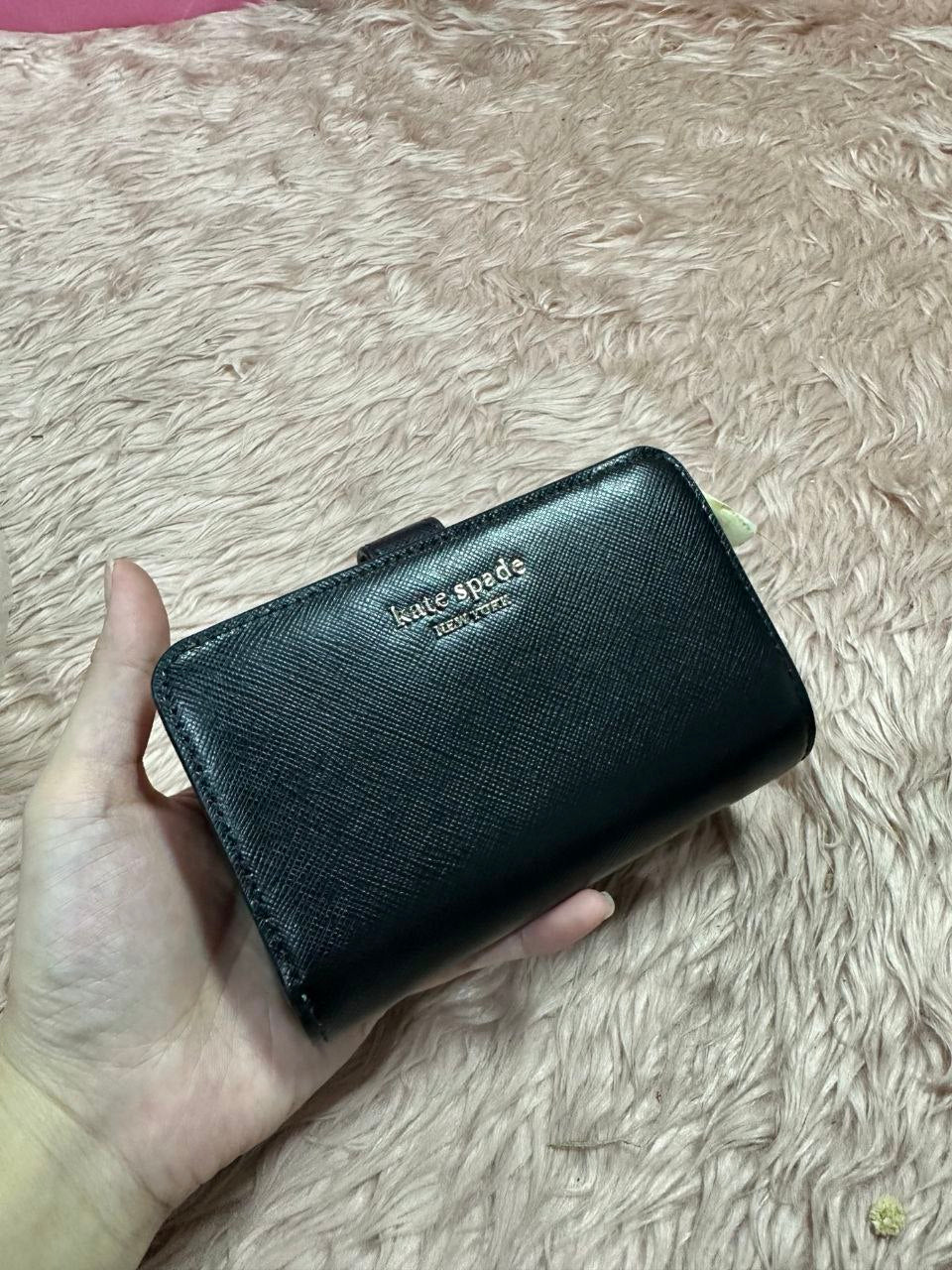 ORIG & IMPORTED Kate Spade KS Spencer Compact Medium Wallet Black