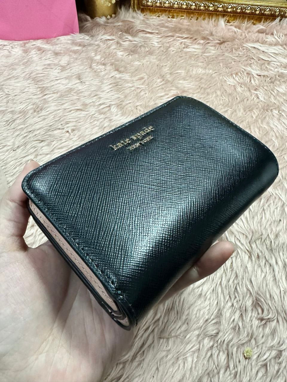 ORIG & IMPORTED Kate Spade KS Spencer Compact Medium Wallet Black
