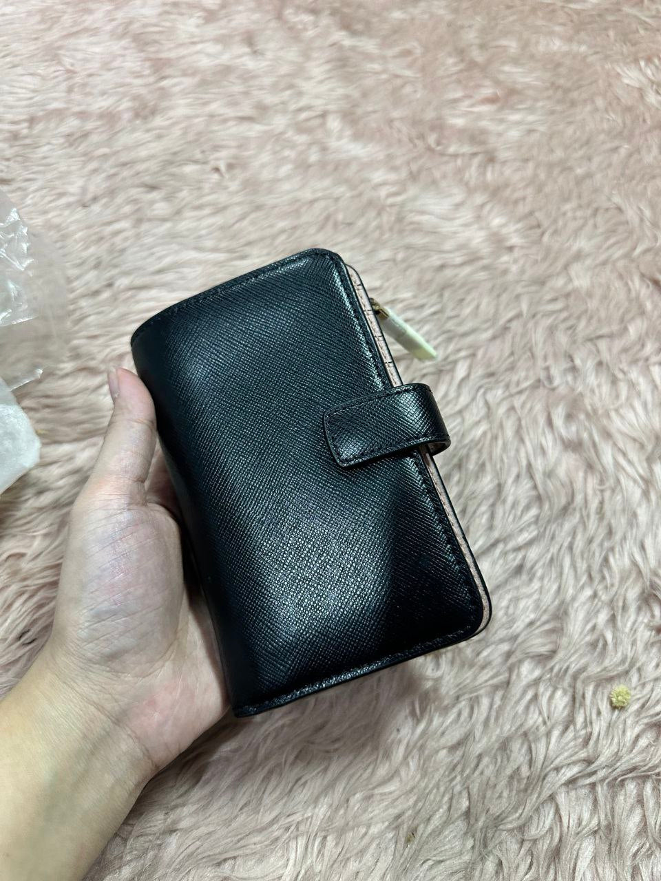 ORIG & IMPORTED Kate Spade KS Spencer Compact Medium Wallet Black