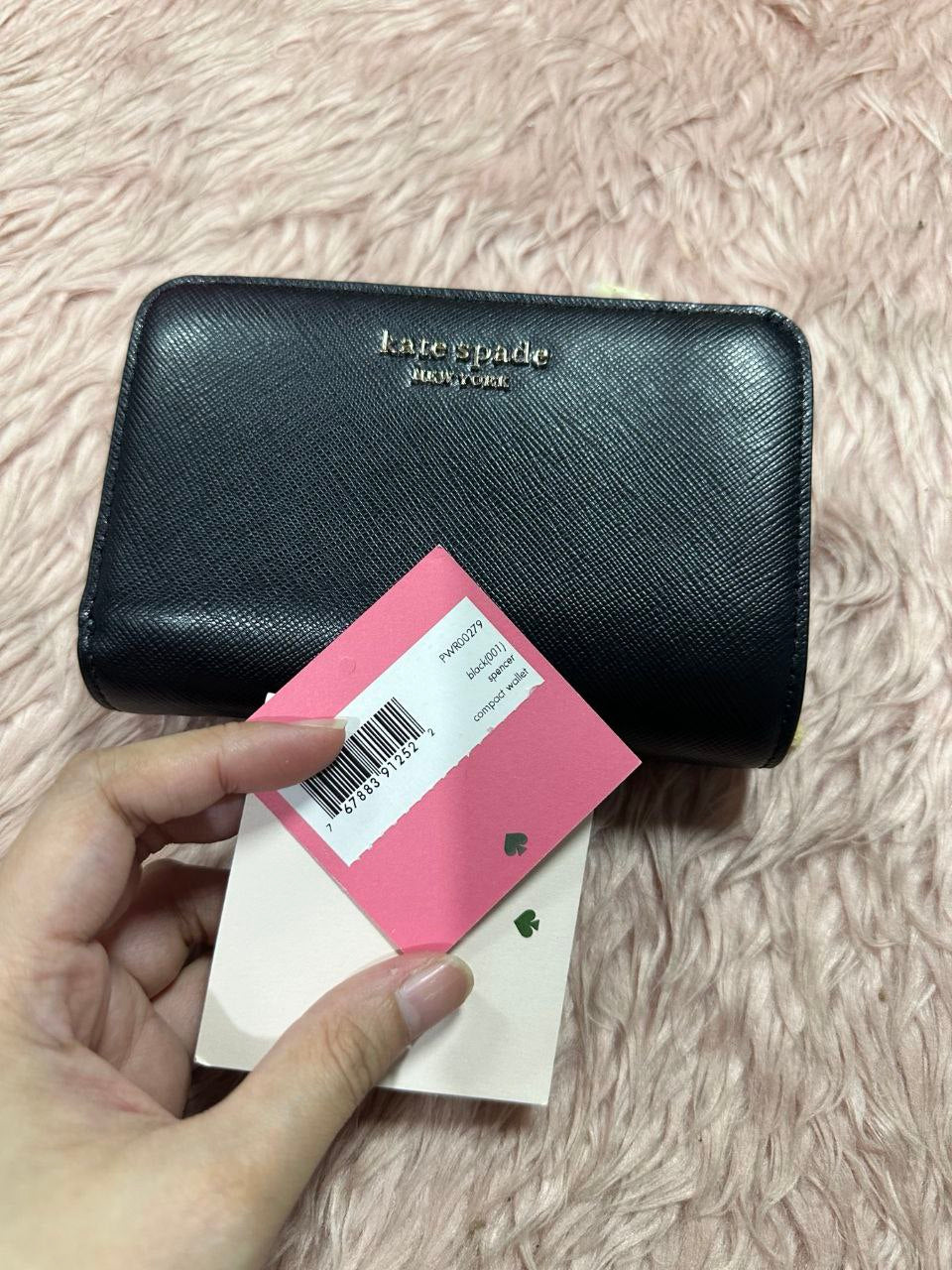 ORIG & IMPORTED Kate Spade KS Spencer Compact Medium Wallet Black