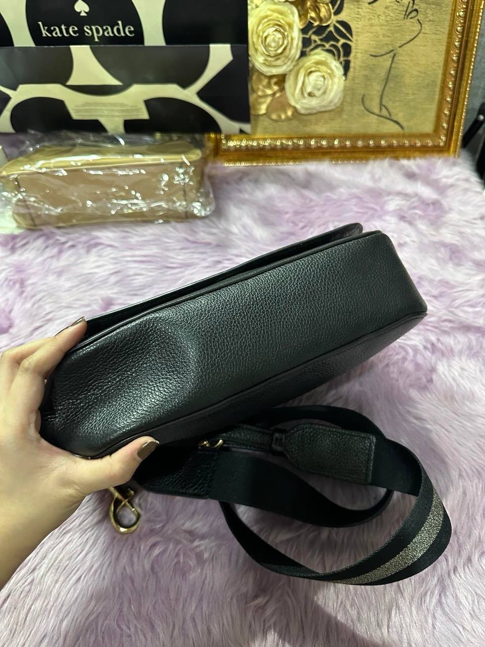 ORIG Preloved Coach Jes Messenger Medium Black Bag