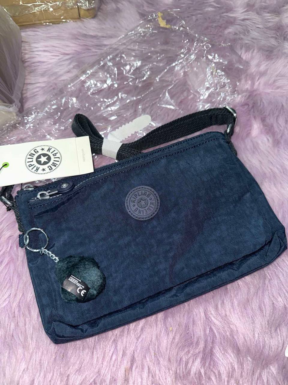 ORIG & IMPORTED Kipling Mikaela Crossbody Small Nylon Blue Bag