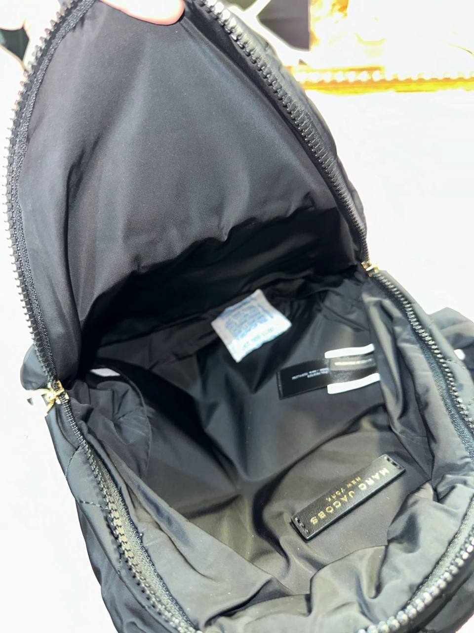 ORIG & IMPORTED Marc Jacobs Quilted Nylon Mini Backpack Black Bag
