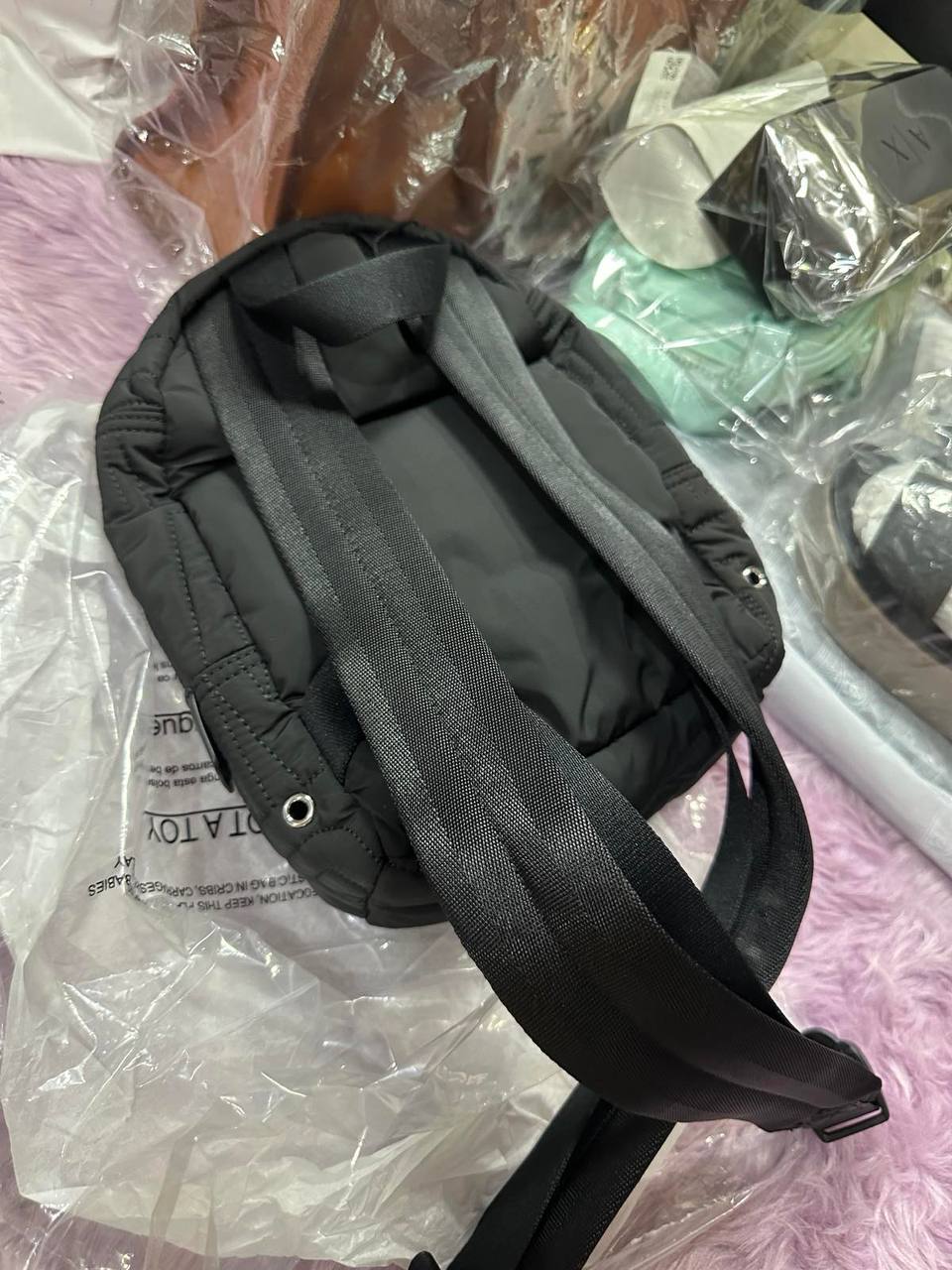 ORIG & IMPORTED Marc Jacobs Nylon Quilted Mini Backpack Black Bag