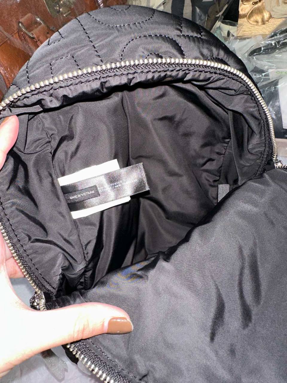 ORIG & IMPORTED Marc Jacobs Nylon Quilted Mini Backpack Black Bag