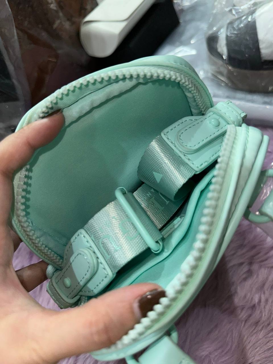 ORIG & IMPORTED Guess Sprint Mint Green Crossbody Bag