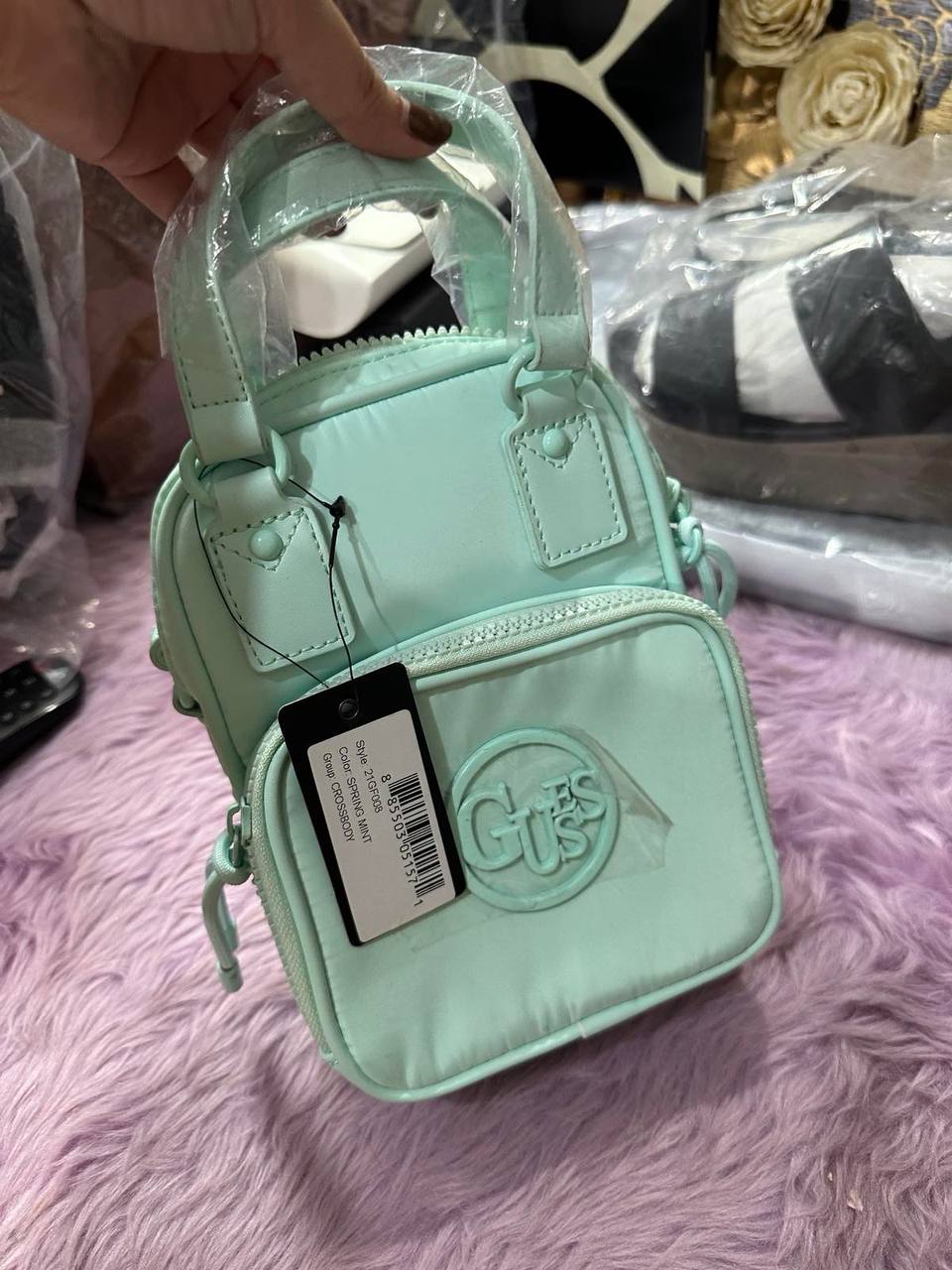 ORIG & IMPORTED Guess Sprint Mint Green Crossbody Bag