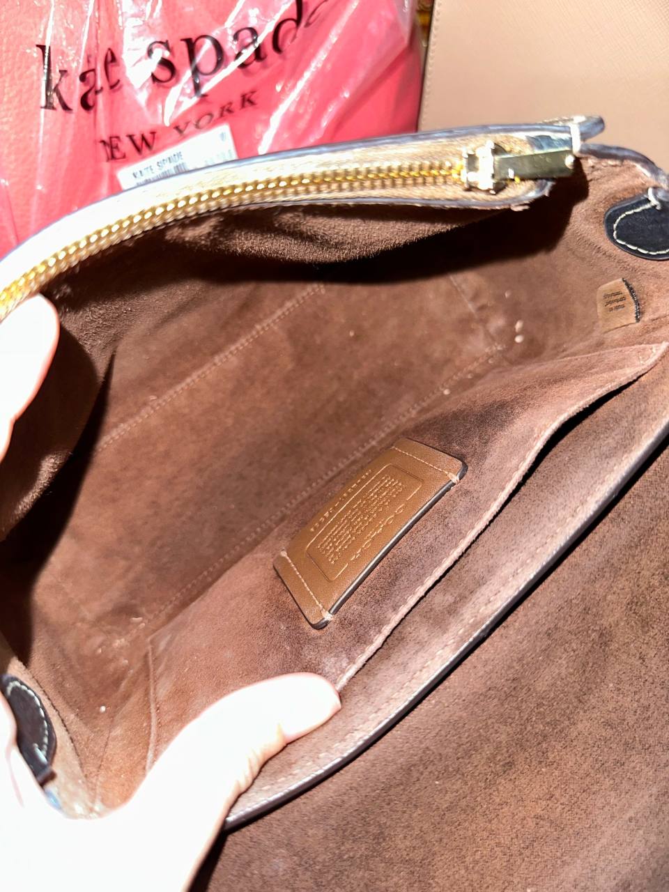 ORIG Preloved COACH Morgan Top Handle Satchel Bag Brown