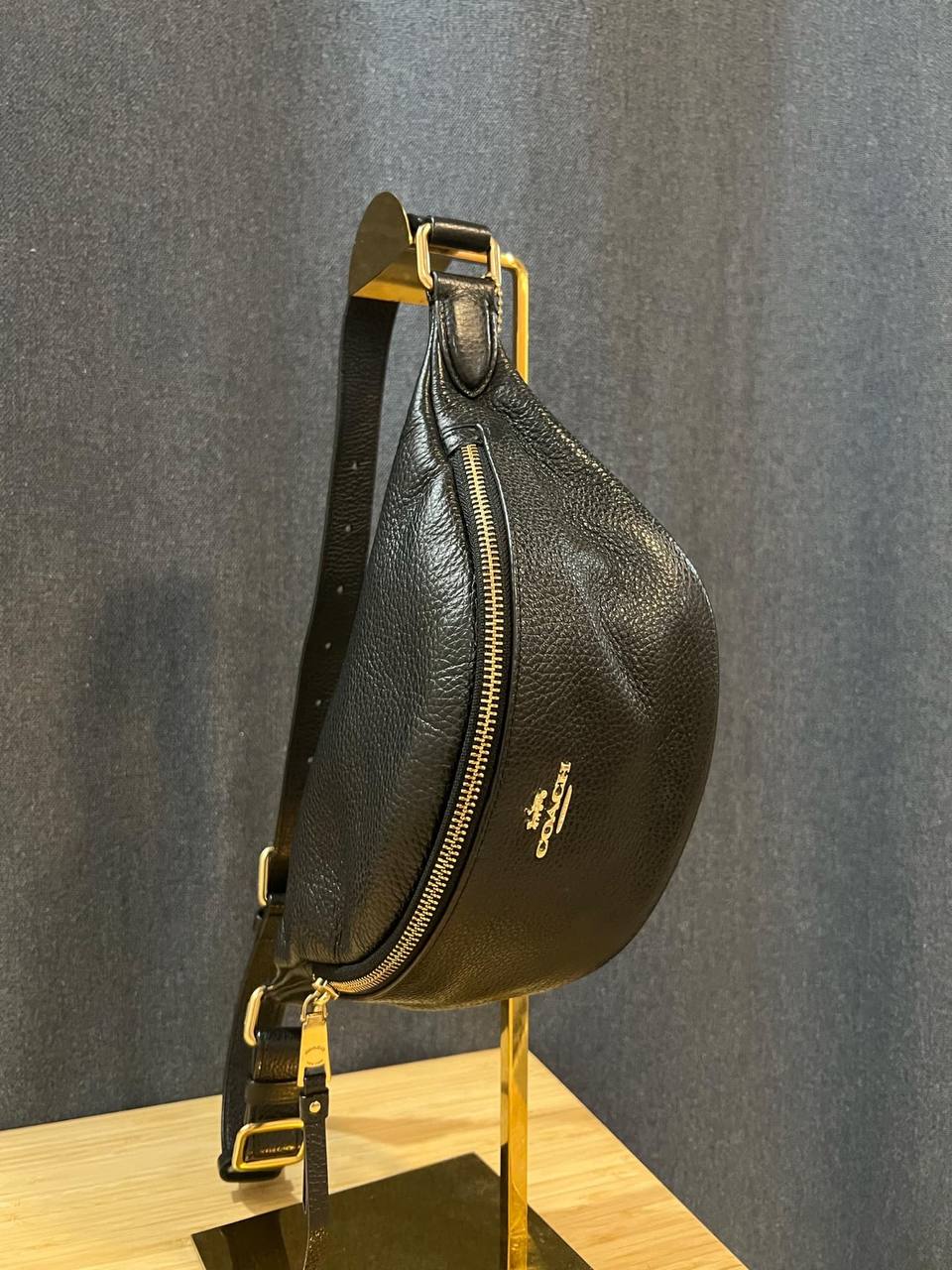ORIG Preloved COACH Belt Bag Black