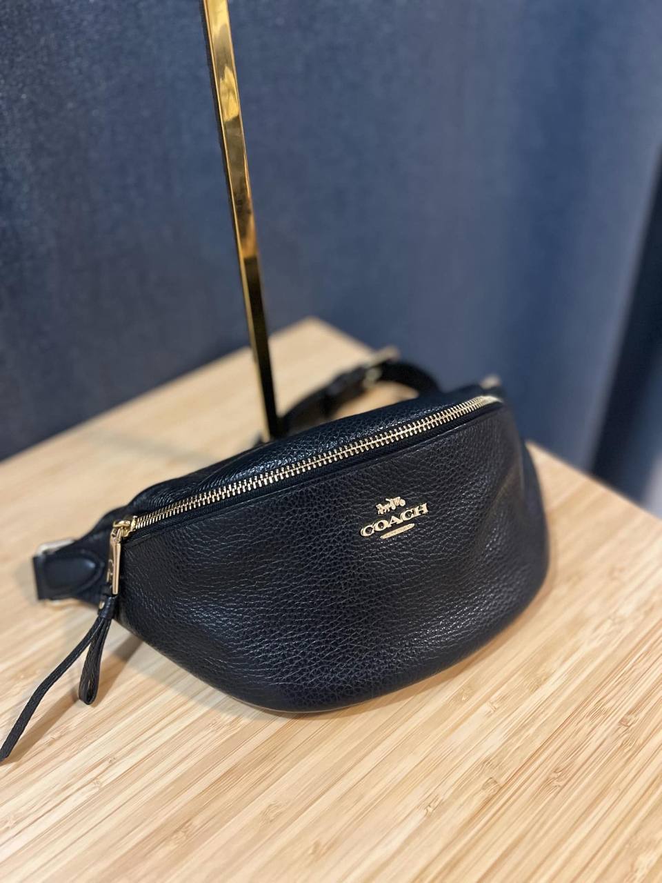 ORIG Preloved COACH Belt Bag Black
