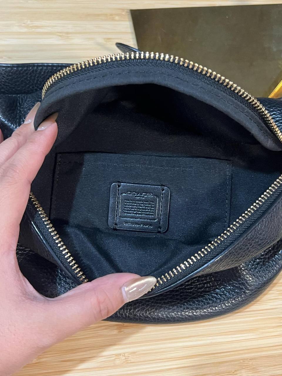 ORIG Preloved COACH Belt Bag Black