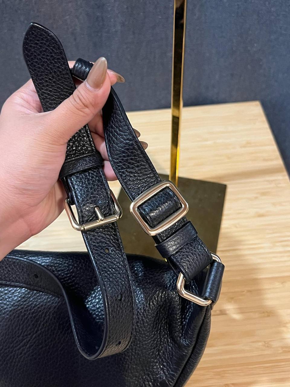 ORIG Preloved COACH Belt Bag Black