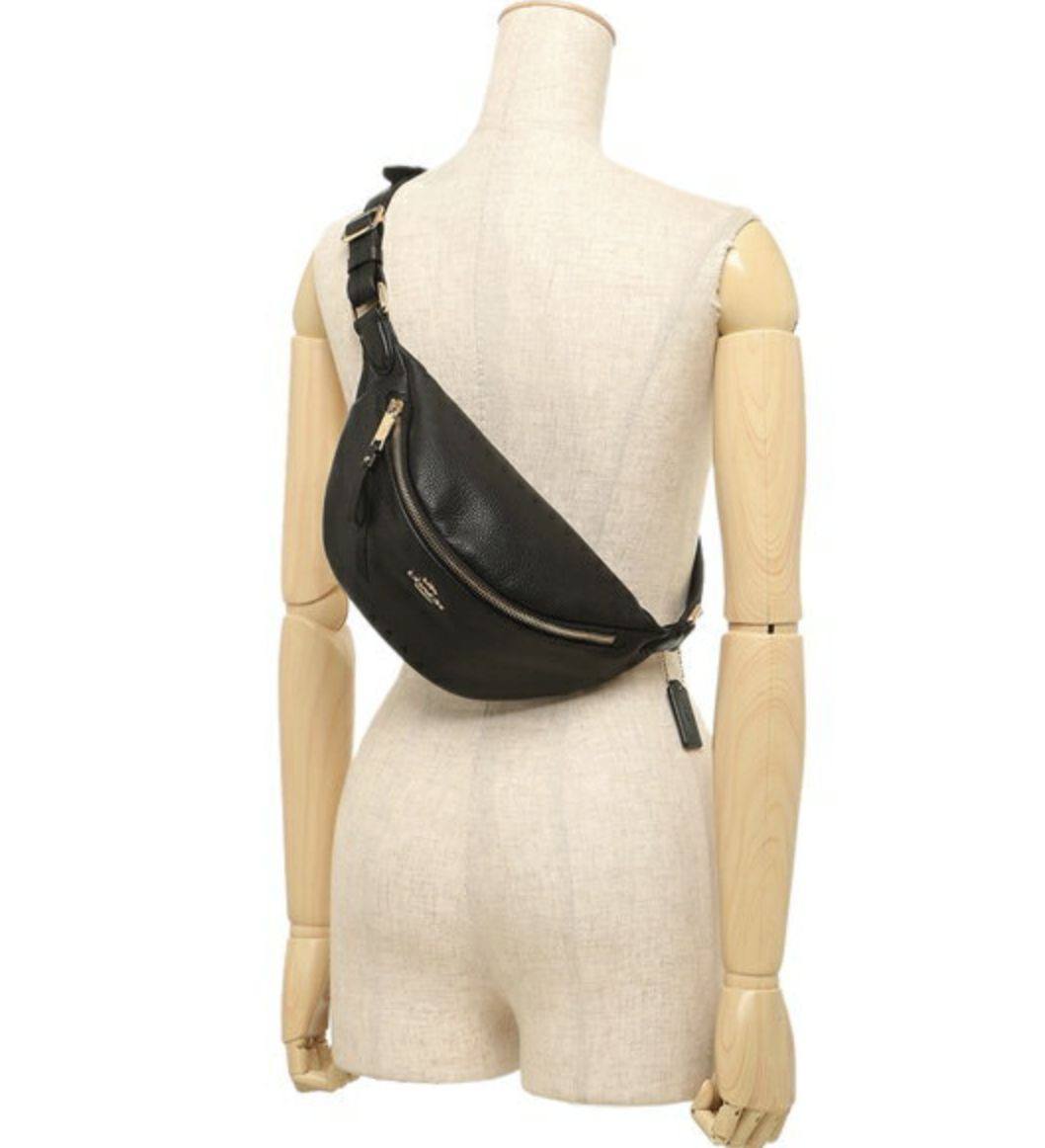 ORIG Preloved COACH Belt Bag Black