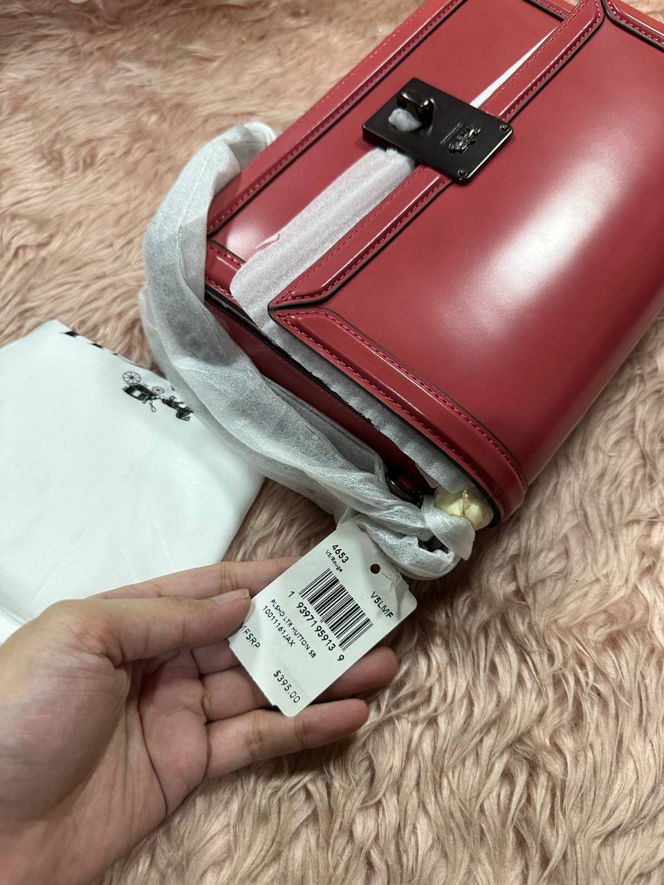 ORIG & IMPORTED COACH Retail Hutton Shoulder Bag Maroon Red Rouge