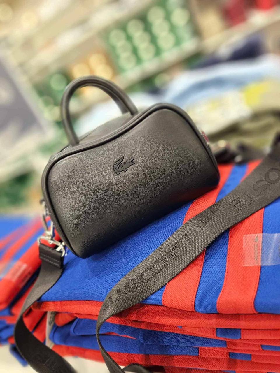 ORIG IMPORTED Lacoste Mini Lora Leather Purse