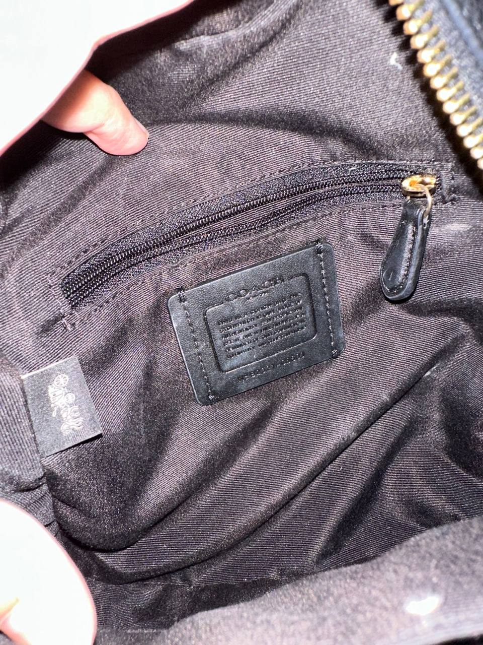 ORIG Preloved COACH Mini Court Backpack Black Bag
