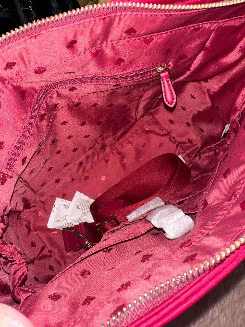 ORIG & IMPORTED Kate Spade KS Chelsea Medium Satchel Nylon Bag in Blackberry Maroon