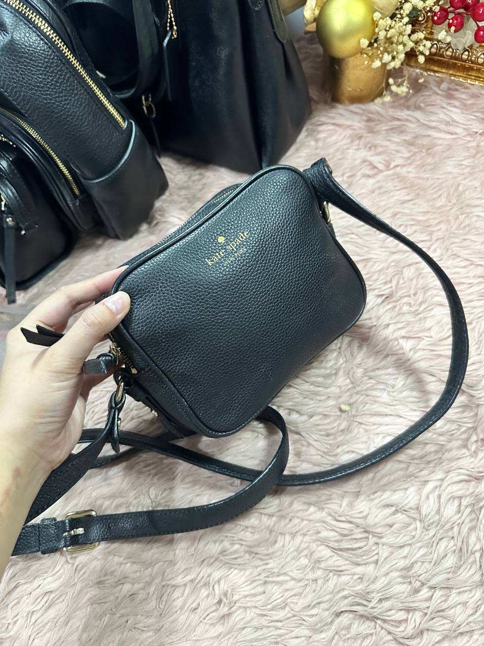 ORIG Preloved Kate Spade KS Mulberry Street Pyper Crossbody Small Bag Black