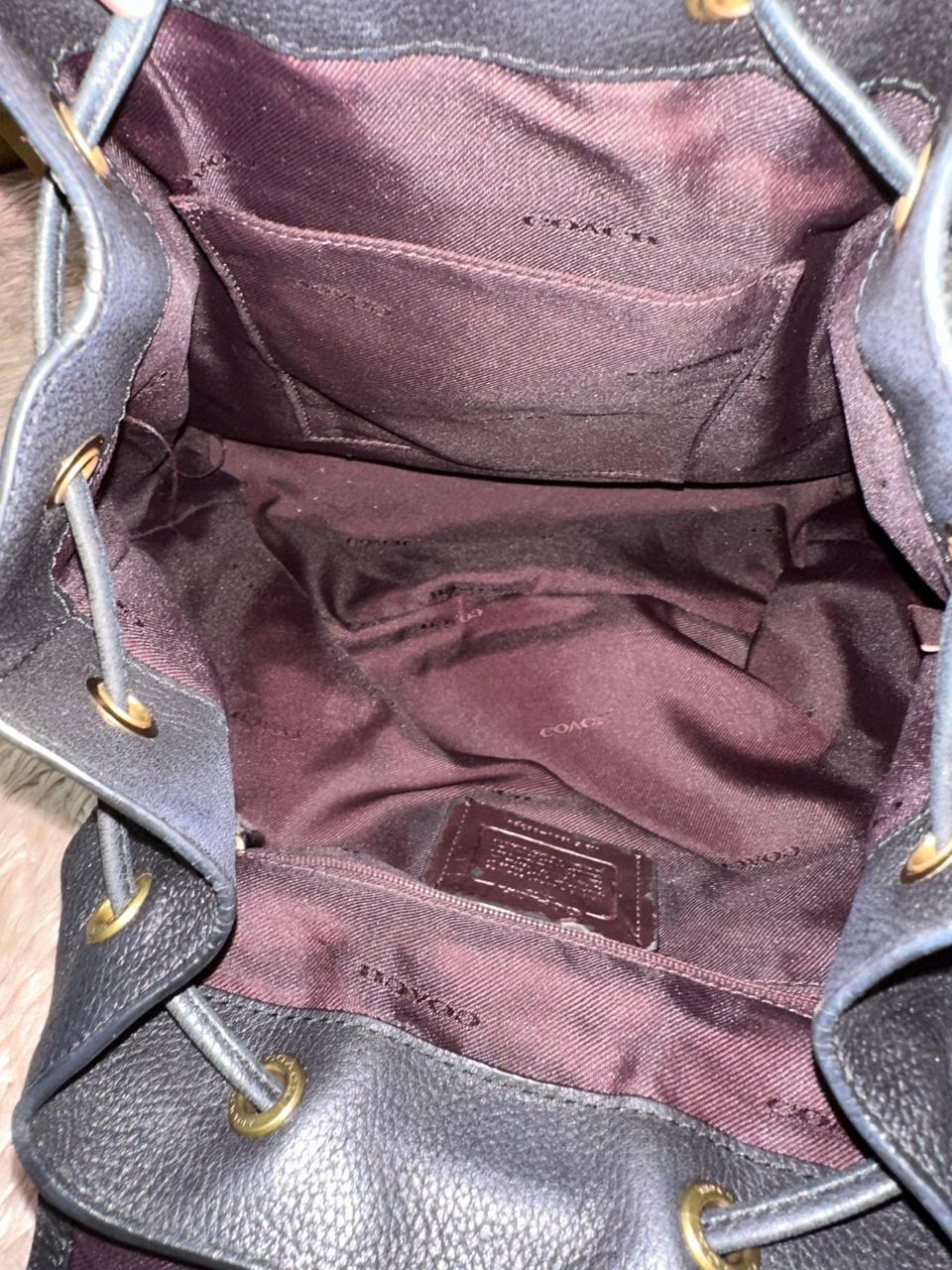 ORIG Preloved Coach Retail Evie Backpack Black Bag