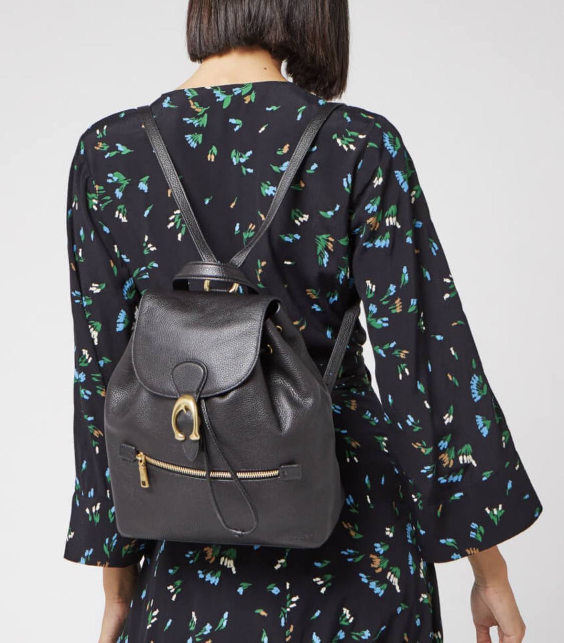 ORIG Preloved Coach Retail Evie Backpack Black Bag