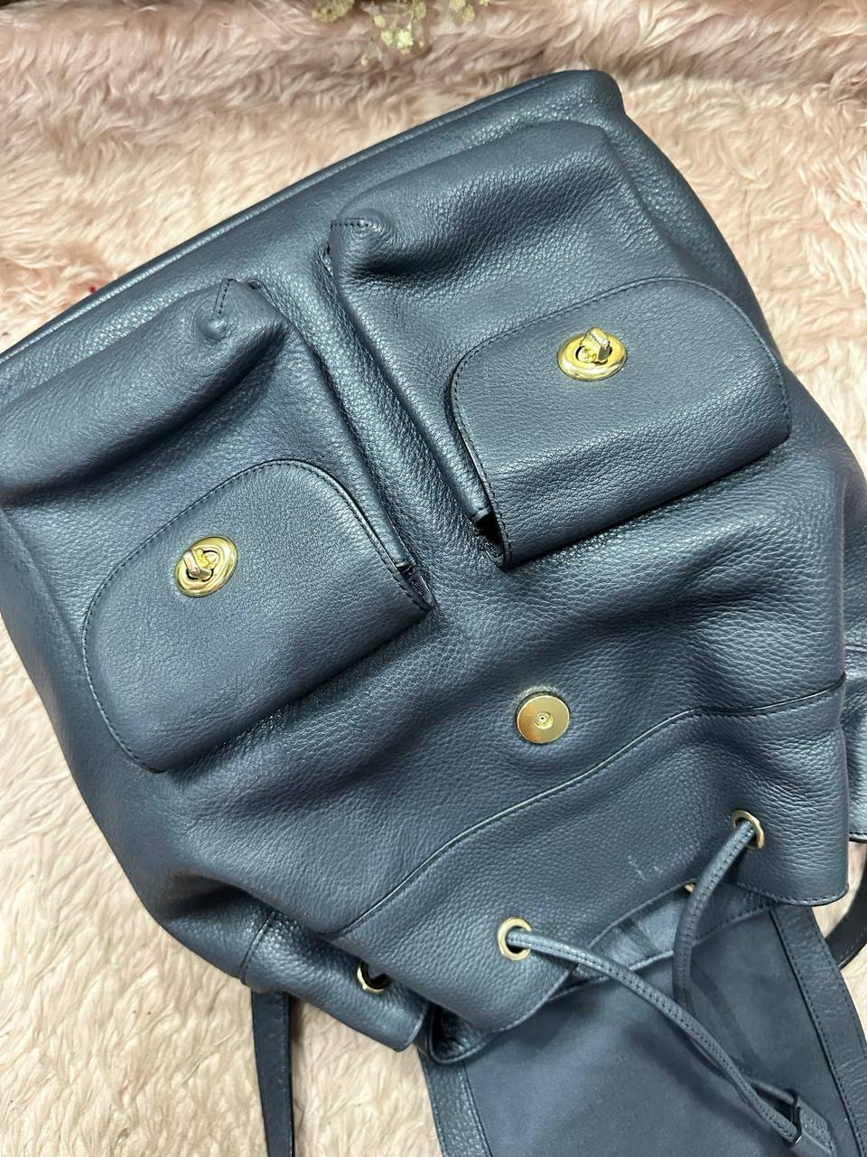 ORIG Preloved Coach Billie Backpack Black Bag
