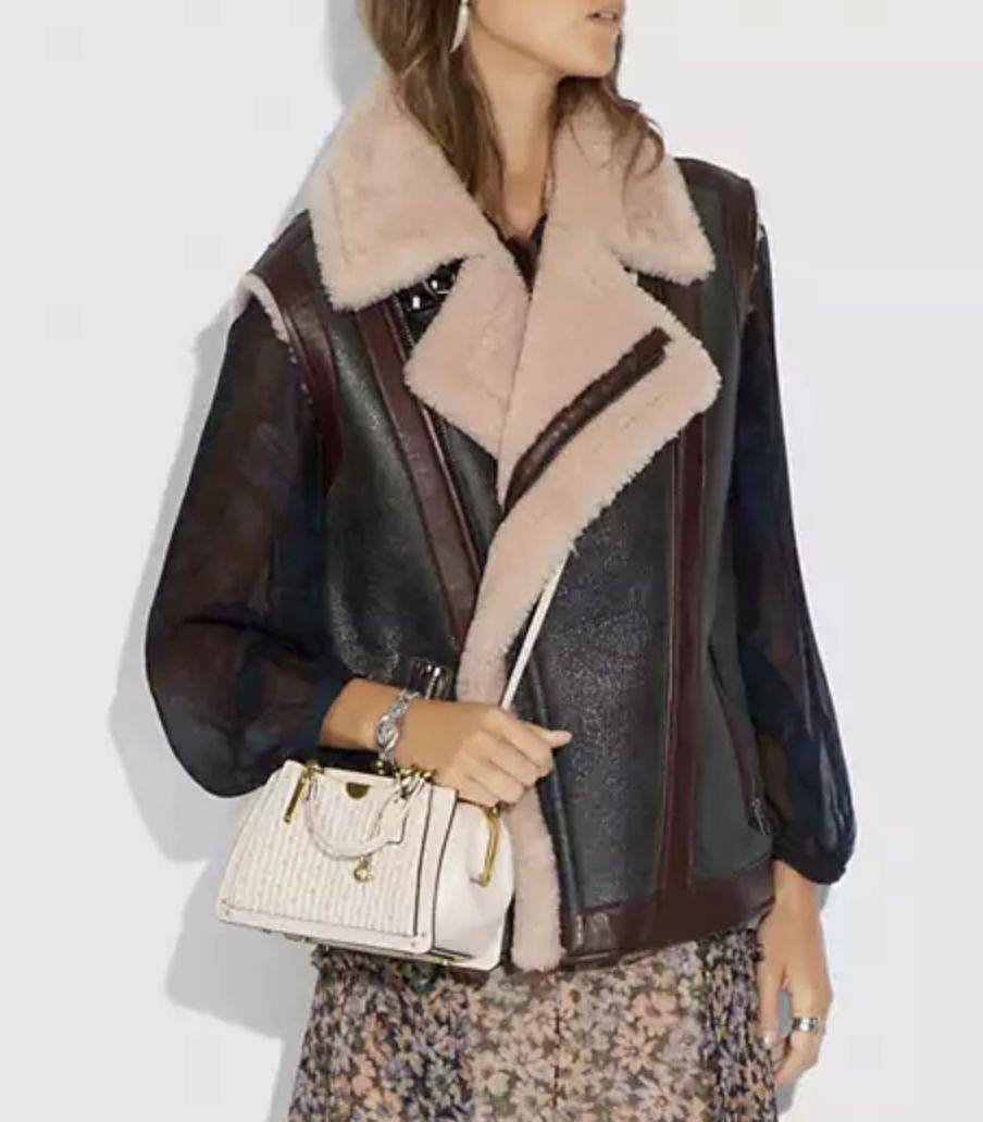 ORIG Preloved Coach RARE Retail Kisslock Dreamer 21 With Quilting And Rivets Mini White Bag