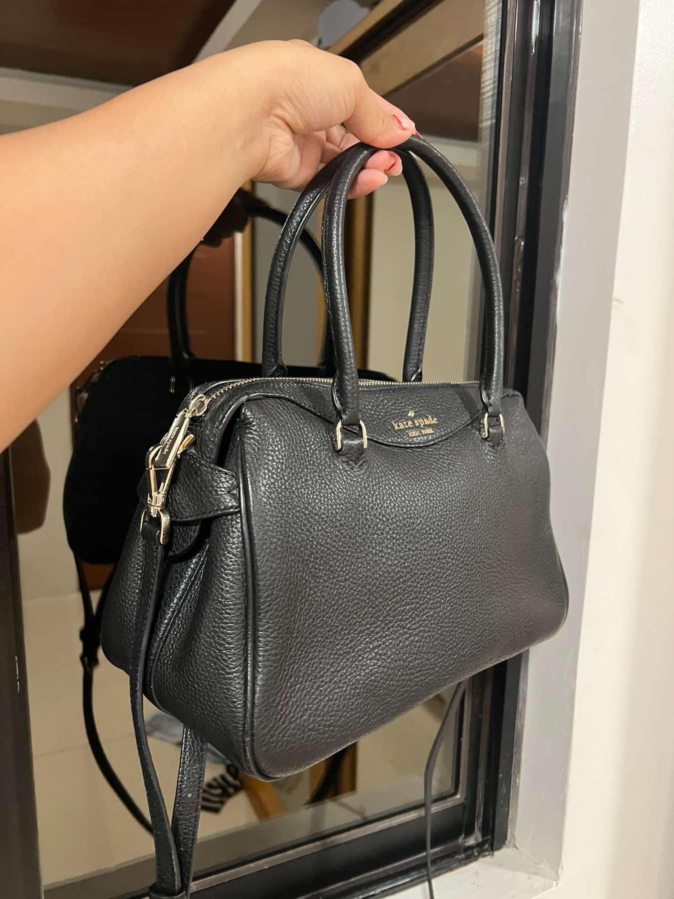 AUTHENTIC/ORIGINAL Preloved Kate Spade KS Mimi Satchel Black Bag